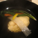 くろぎ - 海老真丈椀　芽かぶ