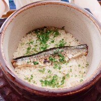 赤坂 菊乃井 - ⚫【御飯】「秋刀魚御飯  生姜  葱」