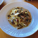 不二家レストラン - トリュフ香る5種のきのこのポルチーニソーススパゲッティー