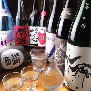 We also have a variety of sake and shochu that go well with the dishes.