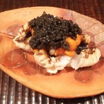 京天神 野口 - ●穴子、キャビア、ウニ