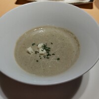 レストラン八間蔵 - マシュルームのポタージュ