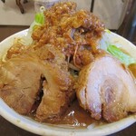 麺屋 歩夢 - 小ラーメン(野菜・アブラ)