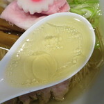 鶯屋 - 塩ラーメン/スープ