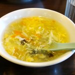 橙 - あさりチャーハンについてきたスープ