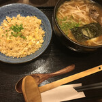 和がや - 地鶏ラーメン定食　1180円(税込)