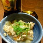 北の味紀行と地酒 北海道 - お通しとプレモル瓶