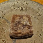 御料理 樋渡 - 甘味：小豆の葛焼き