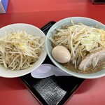 ラーメン もっけだの - ラーメン普通ニンニクマシマシヤサイマシマシ+味玉