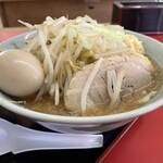ラーメン もっけだの - ラーメン普通ニンニクマシマシヤサイマシ+味玉