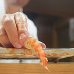 東麻布 天本 - 車エビ