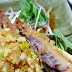 炭焼き 竈食堂 - アジの断面