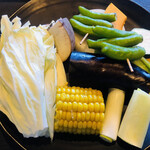 Shimmura Chikusan - まずは野菜を焼いてウォーミングアップ