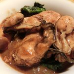 ３丁目のカレー屋さん  - <'12/12/01撮影>牡蠣とアサリのカレー雑炊 1400円 の牡蠣