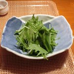 ３丁目のカレー屋さん  - 牡蠣とアサリのカレー雑炊 1400円 の水菜