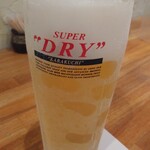 海鮮料理 あじや - スーパードライ550円