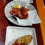 Yakitori Kushi Katsu & Nomihoudai Tama - タコ唐揚げ 生つくね オロシ生つくね