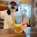 Kafete rao - ビールはコナ・ビールの一択。ただし7種類を置くなど本番ハワイ並みのバリエーションです