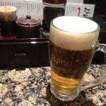 回転寿司 みさき 成増店 - ビール: 半額でした。