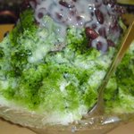 赤乃れん - ミルク金時宇治みぞれちょこっと盛りお代わりです