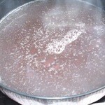 赤乃れん - 特別注文、豆抜きお汁粉です