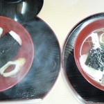 赤乃れん - お雑煮2杯（お餅抜き）です