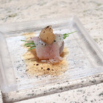 地鶏らぼ - 白肝胸巻き刺し