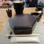 錦そや - 京都錦そや弁当￥1000（5種のおかず、ご飯、お吸い物付き）