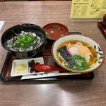 信濃屋 - しらす丼＆月見うどん