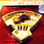 銀座 しのはら - ◎ 恒例の焼きスッポン…山椒で　今回は提供が早めでした。