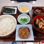 Sukiya - たまかけ納豆朝食（ごはんミニ）［300円］