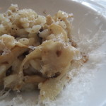 アーリア ディ タクボ - 旬の茸のパルミジャーノ・リゾット、シイタケとエリンギ、タモギダケ、ハナビラダケ、野生種のエノキを使って1