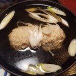 Fukusen - ◇お汁椀 鶏だんごを浮かべた「澄まし汁」です✨