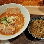 馬鹿羅's - 選べるラーメンにちりめんじゃこ丼のBセット980円、組み合わせたのは醤油白湯ラーメン