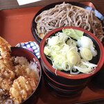 めんぞう和家 - 日替りランチ そばとミニ海鮮天丼