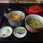 Sobadokoro Ichian - ミニ天丼セット ¥700