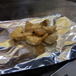 京祇園ねぎ焼 粉 - あわび茸、美味いよ〜