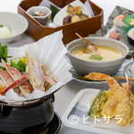 西村屋　和味旬彩 - かにたっぷりの贅沢ランチ『かに天ぷらとかにすき膳』
