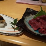 あさひ鮨 - 煮牡蠣ともうかの星！