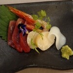ホテル山水 - 刺身盛り合わせ