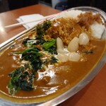 もつ千 - カレーほうれん草トッピング サグとは違うんだよサグとは(実は同じw) 202111