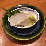 千陽 - 函館産の松皮鰈の造り