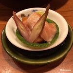 千陽 - 十和田湖産の姫鱒の造り