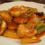 中国旬菜 茶馬燕 - 帆立の魚香炒め.JPG