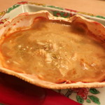 緒方 - 蟹味噌（蟹味噌、うまか味噌、醤油、唐辛子、酒で）　(2012/11)