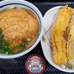 さぬきうどんの駅 綾川 - 期間限定　ヤドンのお揚げうどん♪＆天ぷら♪　計 ¥690-