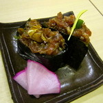 華丸吉日 - 鰹中落ちのなめろう寿司