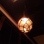 魚ごころ - 照明は浮き玉と凝ってます