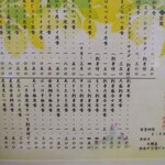 にし与 - メニュー