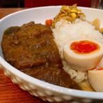 カフェ エスプレッシーボ セカンドシーズン - あいがけカレー（なすキーマ）